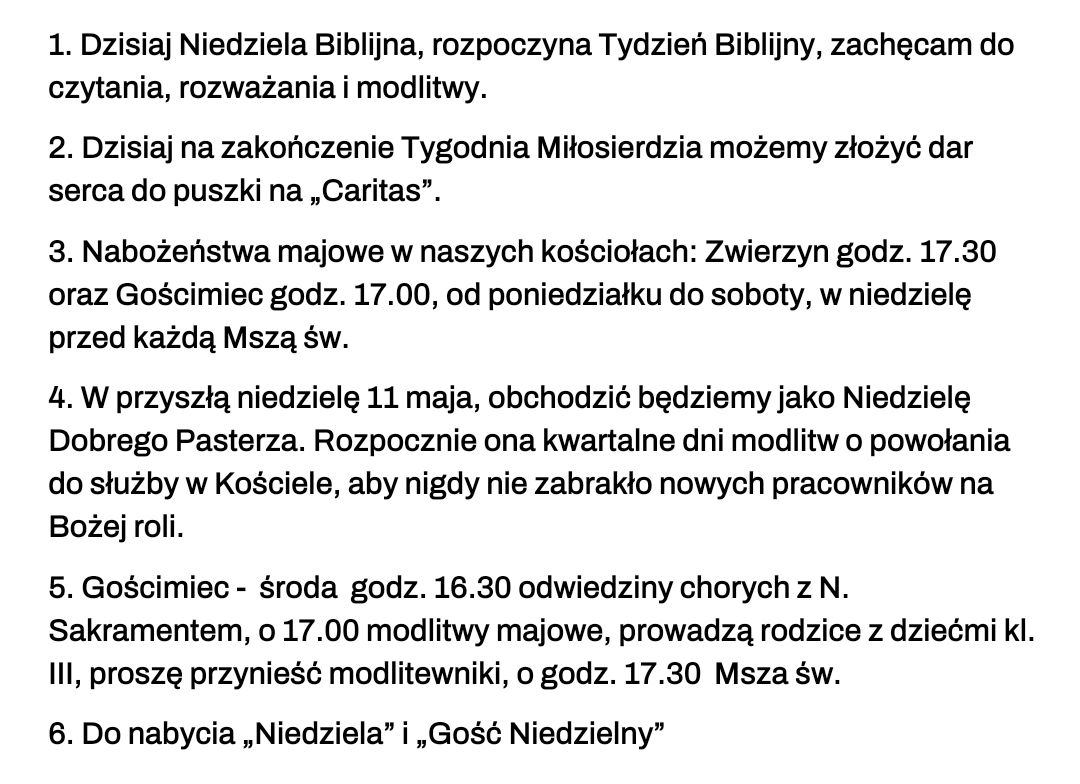 Ogloszenia 04 05 2025 r.