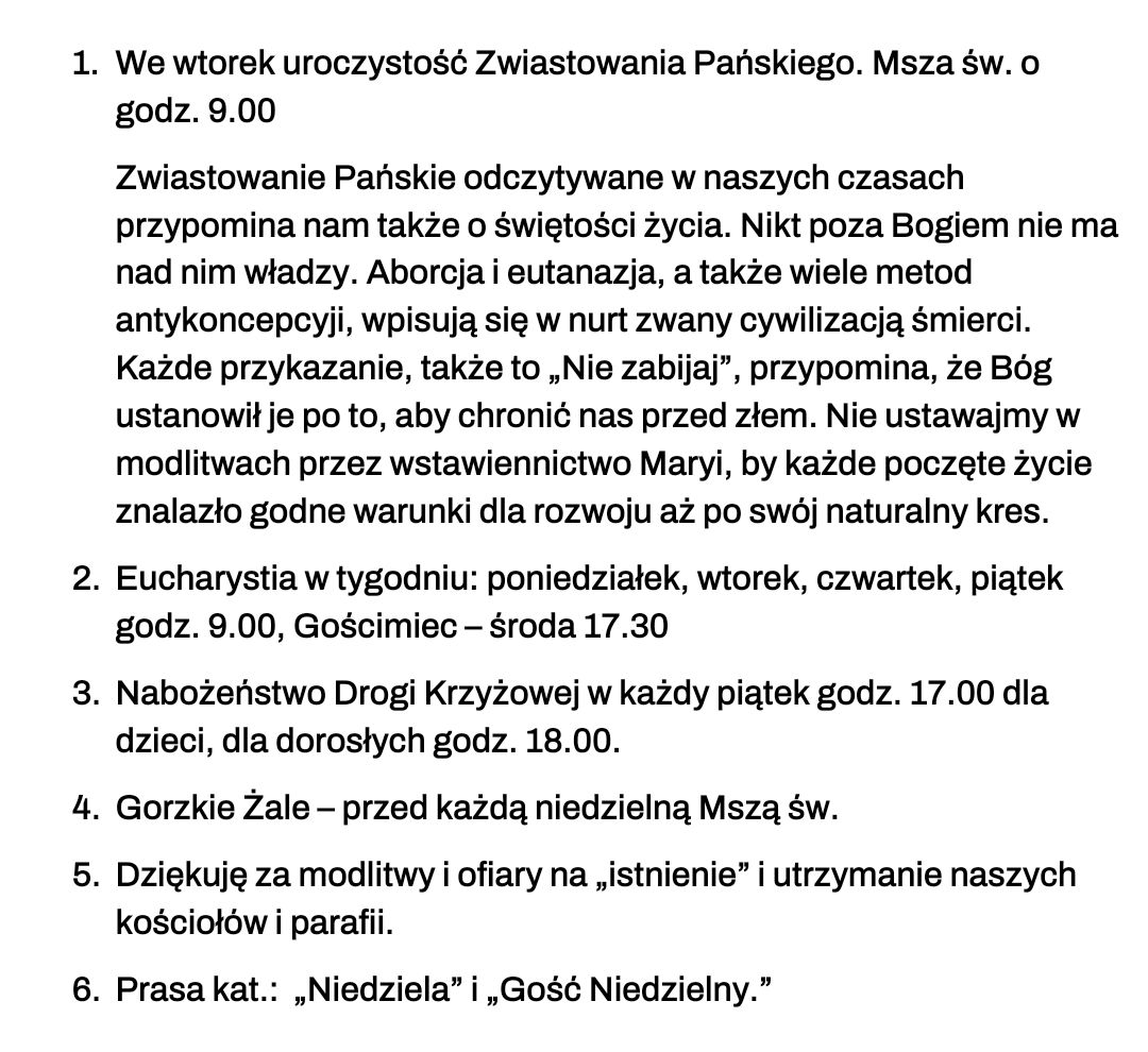 Ogloszenia 23 03 2025r