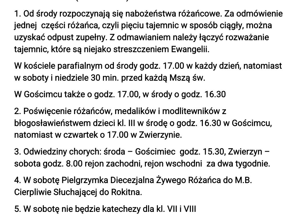 Ogloszenia 28 09 2025 r.