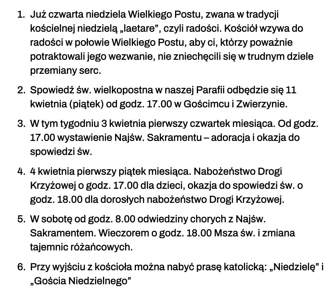 Ogloszenia 30 03 2025r